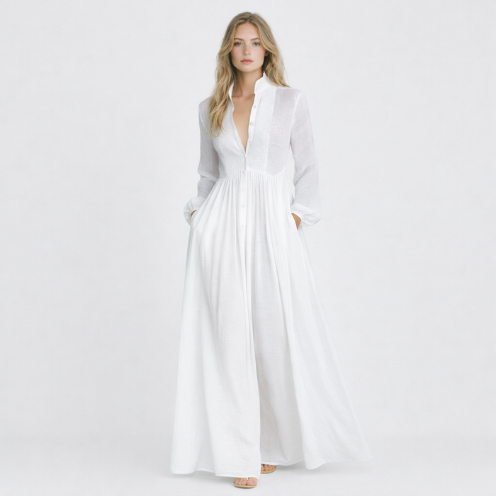 Elisa | Vestito Lungo Patchwork
