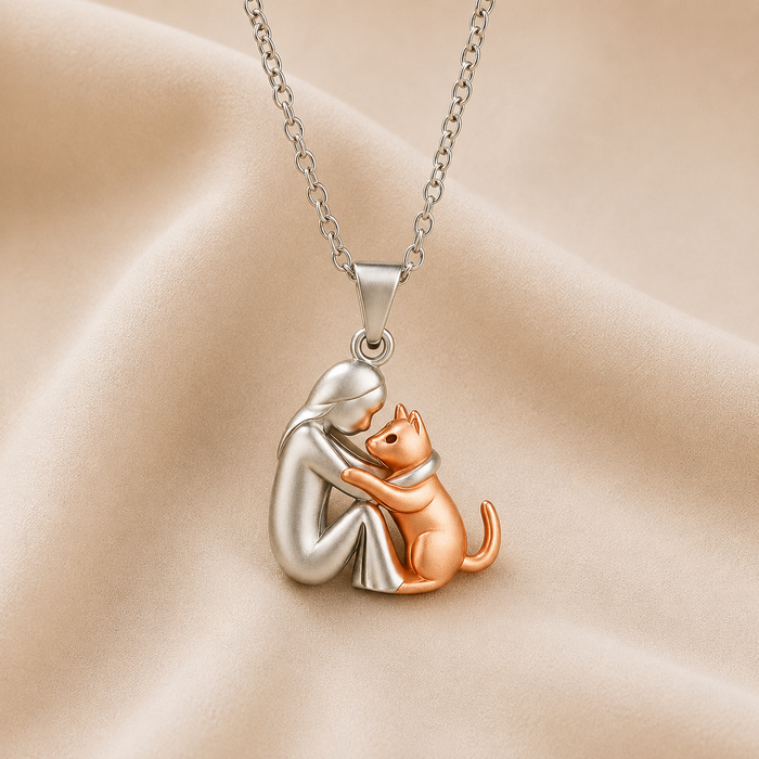 Collana con Ciondolo Abbraccio di Gatto