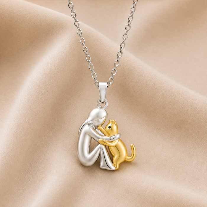 Collana con Ciondolo Abbraccio di Gatto