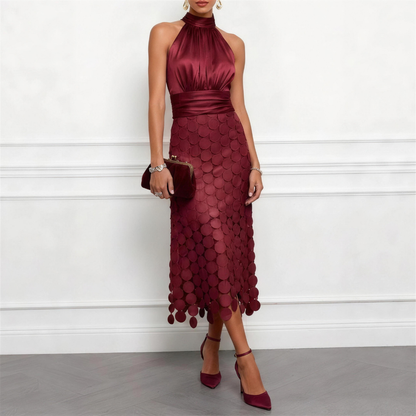 Celine | Abito Midi Elegante da Cerimonia