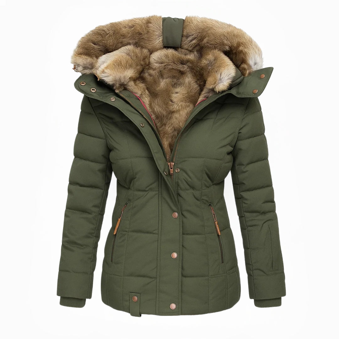 Tamara | Cappotto Invernale con Fodera Morbida in Pelliccia Sintetica