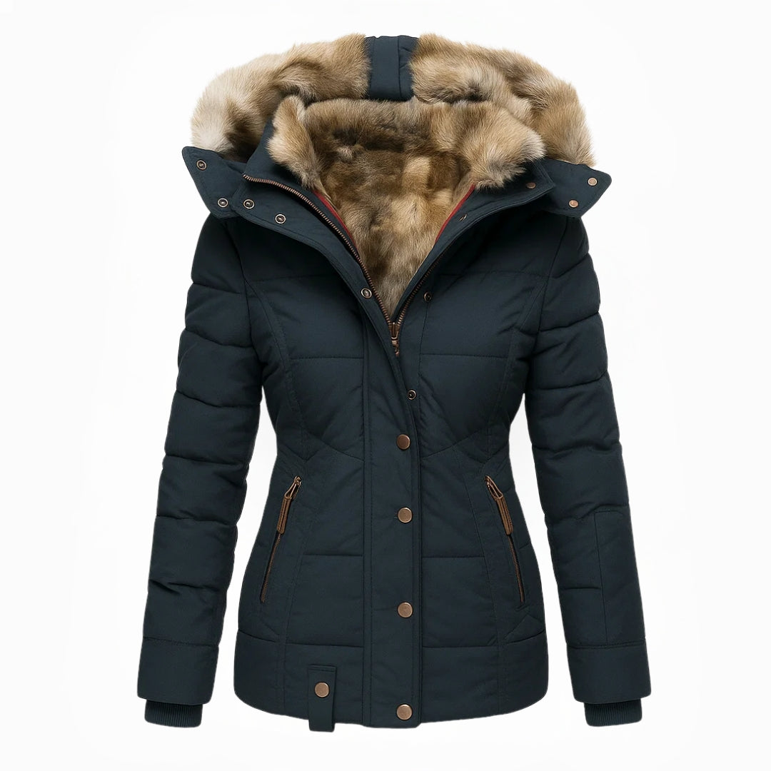 Tamara | Cappotto con Fodera Morbida in Pelliccia Sintetica