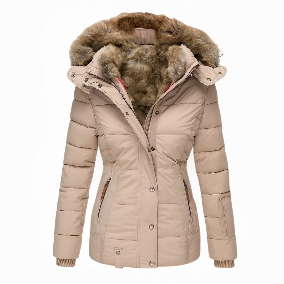 Tamara | Cappotto con Fodera Morbida in Pelliccia Sintetica