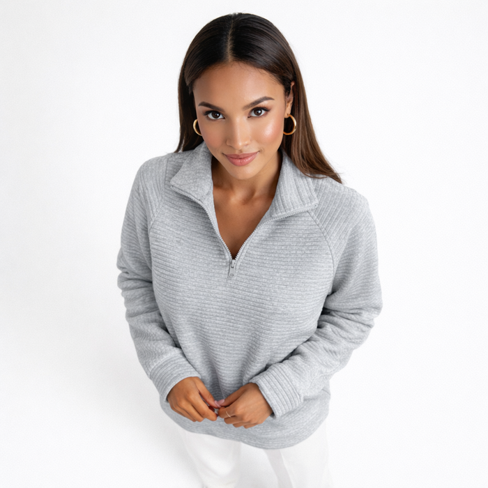 Helene | Maglione Scollo a V con Zip