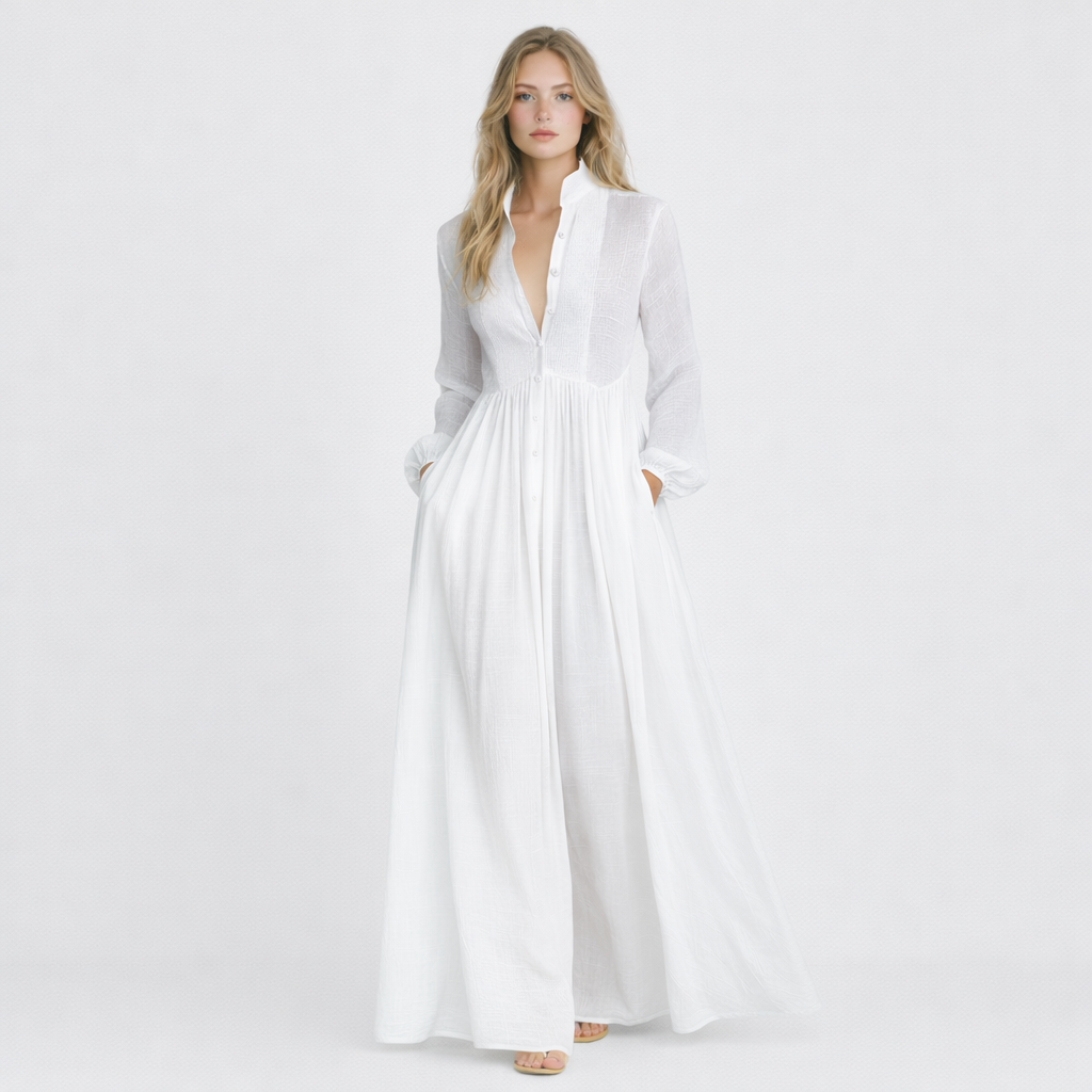 Elisa | Vestito Lungo Patchwork