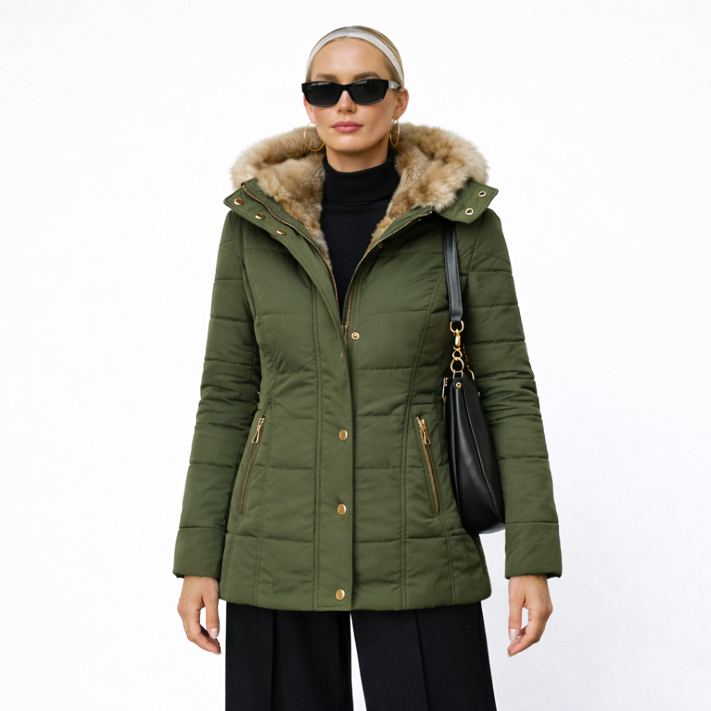 Tamara | Cappotto con Fodera Morbida in Pelliccia Sintetica