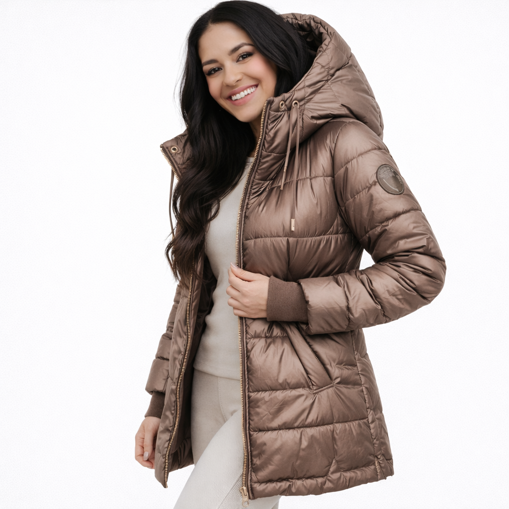 Nora | Cappotto Imbottito con Cappuccio