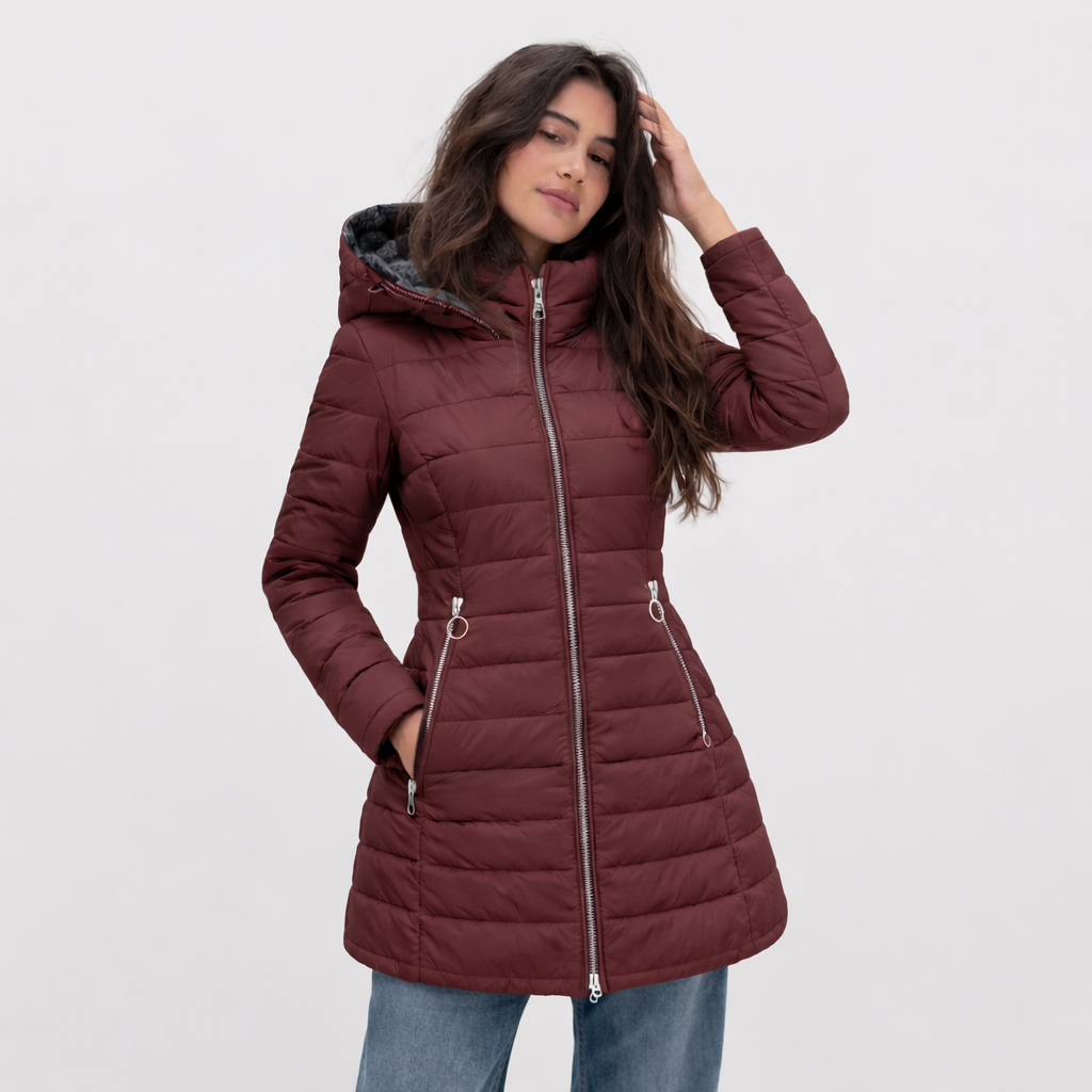 Beatrice | Cappotto Caldo con Fodera in Pelliccia Sintetica