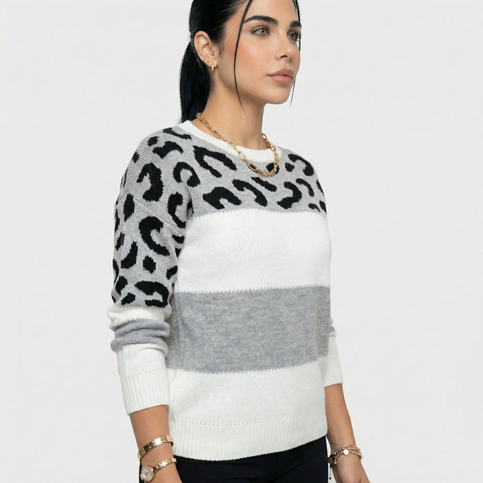 Eva | Maglione Elegante Leopardato