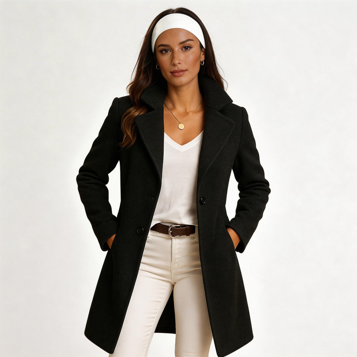 María | Cappotto Classico Effetto Lana