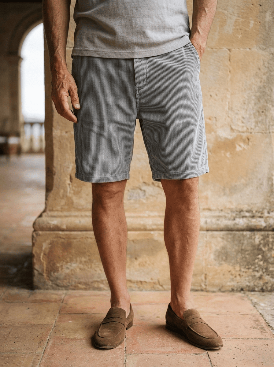 Riviera | Shorts in Velluto a Coste